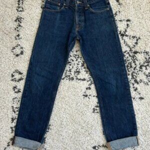 Nudie Jeans Average Joe Dry Heavy Denim Jeans, Size 30